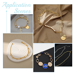 40 шт. 2 стиля тибетских карабинов из нержавеющей стали 304&nbsp;STAS-UN0040-78