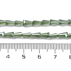 Прозрачные стеклянные бусины гальваническим пряди&nbsp;EGLA-H107-02A-PL04