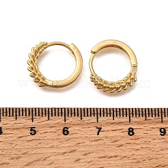 Кольцо из латуни серьги обруча EJEW-B148-03G