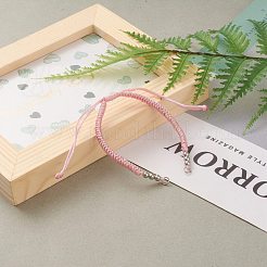 Регулируемый плетеный браслет из полиэфирного шнура AJEW-JB00849-03