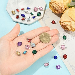 30 шт. 2 стиля подвесок-конусов для стеклянных соединений&nbsp;STAS-YW0011-23