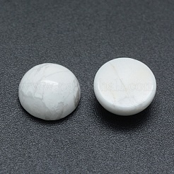 天然石ハウライトカボション  半円  10x4~5mm&nbsp;X-G-P393-R32-10mm