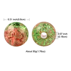 50 г прозрачных акриловых бусин с кракле&nbsp;CACR-YW0001-01C