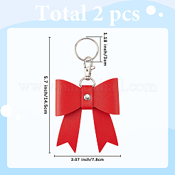 Брелки из искусственной кожи&nbsp;KEYC-WH20816-001P-B