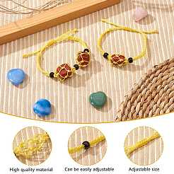 Регулируемый плетеный нейлоновый шнур макраме мешочек изготовление браслета&nbsp;AJEW-SW00013-02