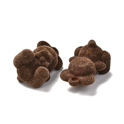 Ciondoli acrilici floccati di orso 3d&nbsp;OACR-O003-01C
