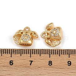 Латунные микро проложить кубического циркония подвески KK-K407-15G