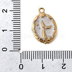 Подвески из нержавеющей стали 304 с эмалью&nbsp;STAS-B128-27G