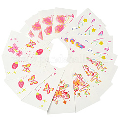 80 лист 4 стиля татуировки с рисунком бабочки для тела AJEW-SP0002-79