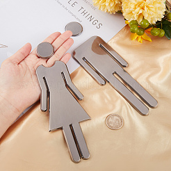 1 комплект пластиковых наклеек для ванной комнаты AJEW-GF0005-94A