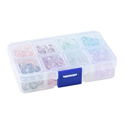 8 цвет стеклянных бусин GLAA-FS0001-86