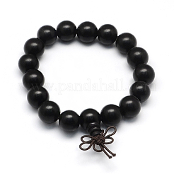 Bracelets de perle de mala en bois&nbsp;BJEW-R059-12mm-02