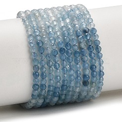 Stränge aus naturblauen Aquamarinperlen mit Farbverlauf&nbsp;G-NH0072-B01-3mm