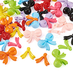 14 набор из 7-х цветов непрозрачных акриловых бусин для выпечки&nbsp;OACR-TA0003-99