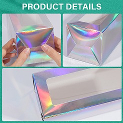 10шт переливающиеся картонные коробки CON-GF0001-13