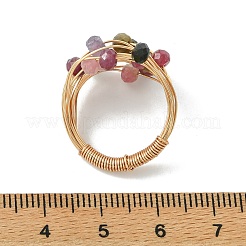 Fingerringe aus mit Kupferdraht umwickelter&nbsp;RJEW-JR01033
