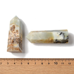 Граненые бусины-пули из натурального цветка амазонита G-U004-01