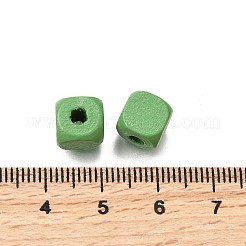 Спрей окрашены деревянные бусины WOOD-P021-01B-28