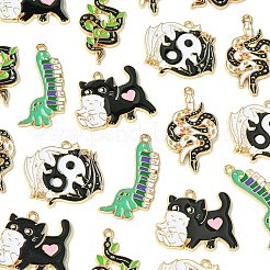 20шт 5 стиля подвески из сплава с эмалью&nbsp;ENAM-CJ0005-74