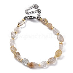 Bracelets naturels en quartz rutilés&nbsp;G-P563-07P-03