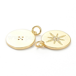 Латунные микропаве прозрачные подвески с фианитом&nbsp;LS-ZIRC-P200-18A-G