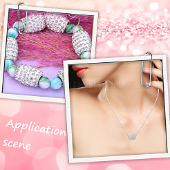 100 шт. европейские бусины ручной работы из полимерной глины со стразами CPDL-SP0001-01