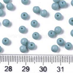 Непрозрачные цвета стеклянные бусины&nbsp;SEED-S040-01A-07