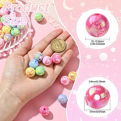 50 шт. Покрытие акриловыми бусинами&nbsp;OACR-CJ0002-18