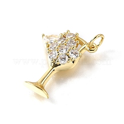 Латунные микро проложить кубического циркония подвески&nbsp;KK-F899-04A-G