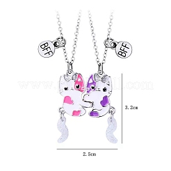 Ожерелья с подвесками из сплава с эмалью&nbsp;PW-WGAC858-01