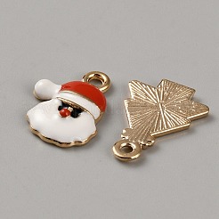 Noël alliage thème pendentifs émail&nbsp;FIND-WH0421-142KCG