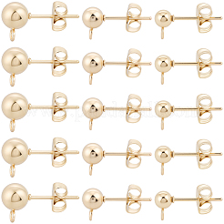 90 шт. 3 стиля фурнитуры для сережек-гвоздиков из нержавеющей стали 304&nbsp;STAS-BBC0008-47