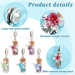 20 шт. европейские подвески из смешанных драгоценных камней FIND-PH0020-43