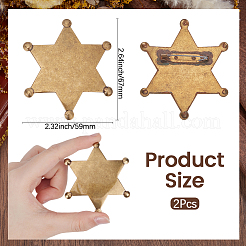 2 support de broche vierge en fer&nbsp;FIND-CY0002-11