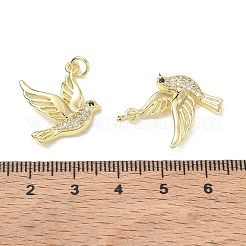 Pendentifs en laiton zircon cubique micro pavé noir&nbsp;CU-CBA6305-03G