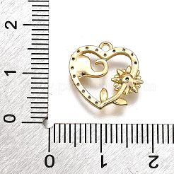 Pendentifs en laiton zircon cubique transparent&nbsp;KK-G530-01C-G