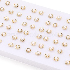 Серьги-гвоздики из латуни и натурального жемчуга&nbsp;PEAR-N020-WX15