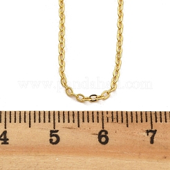Colliers de chaîne de câble en laiton pour les femmes&nbsp;NJEW-D302-48G