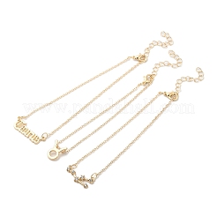 3 шт. браслеты из сплава со стразами&nbsp;LS-AJEW-S083-01G-12