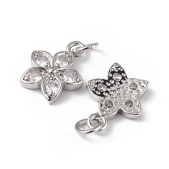 Стойки обшивки латунь микро проложить кубическую прелесть диоксида циркония&nbsp;KK-F848-13P