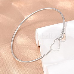 Pulseras de acero inoxidable 304 para mujer&nbsp;BJEW-N040-01B-P