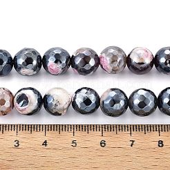 Гальваника натуральный огонь треск агат бусины нити G-T131-55-13