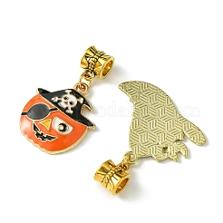 ハロウィン合金エナメルヨーロピアンダングルチャーム  混合図形  ミックスカラー  20~32mm  12個/セット&nbsp;PALLOY-FS00014