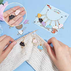 Кулон с зонтом из сплава и эмали HJEW-PH01882