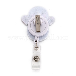 Рождественский снеговик из войлока и пластикового бейджа&nbsp;AJEW-I053-12