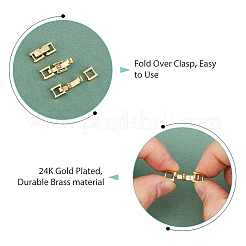 16 шт. 4 стиля экологически чистых латунных застежек для часового ремешка KK-DC0003-97