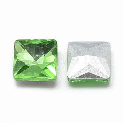 Torna a punta cabochon strass vetro&nbsp;RGLA-T027-8x8mm-19