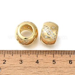 Латунные микро проложить кубического циркония бусы KK-Z086-18G