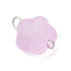 Прозрачные матовые акриловые цветочные звенья-соединители подвески&nbsp;PALLOY-JF03905