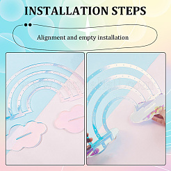 Акриловый дисплей серьги стойки EDIS-WH0016-14